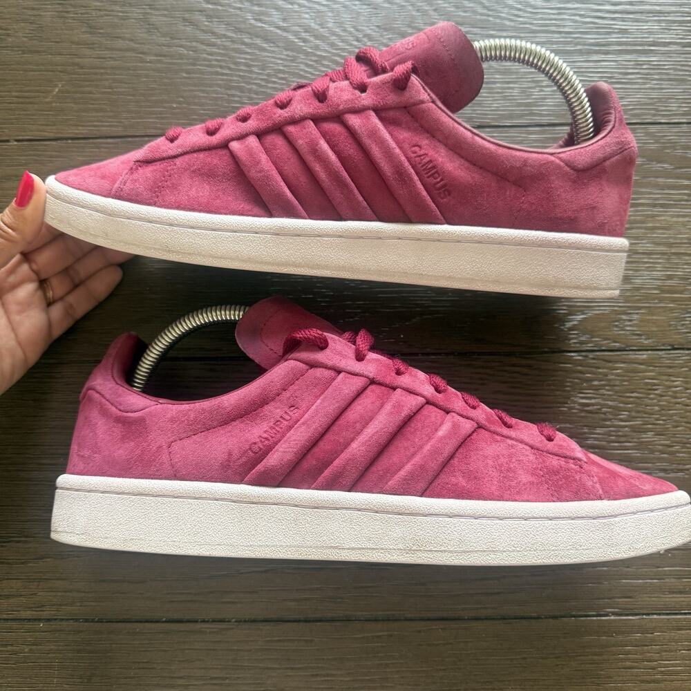 Adidas Campus Stitch And Turn CQ2472 Sneaker Men's Size 8.5 Suede Cherry Maroon
